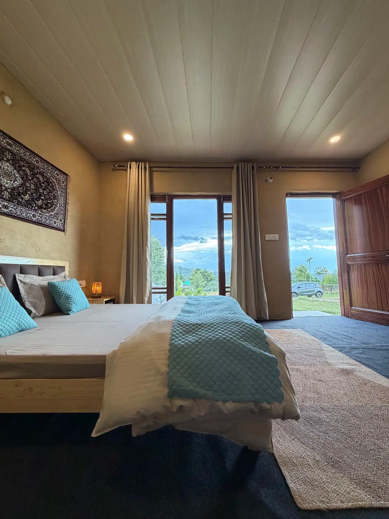 Open cottage interior